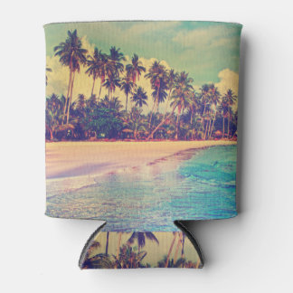 Tropical paradise: sea, hotel, beach. can cooler