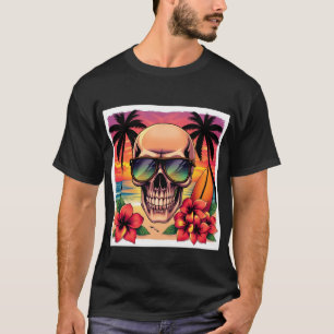 Tropical Paradise Skull T-Shirt