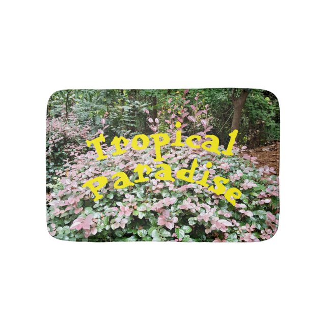 Tropical Paradise Small Bath Mat (Front)