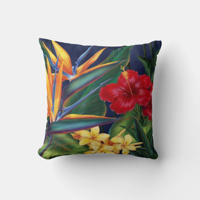 Tropical Paradise Square Decorator Pillows (Front)