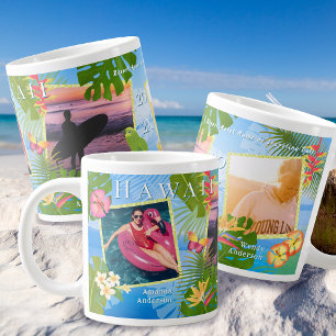 Tropical Paradise Travel Memories Sea Large Coffee Mug