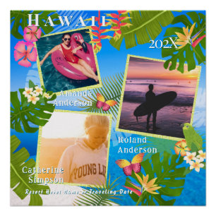 Tropical Paradise Travel Memories Sea Poster