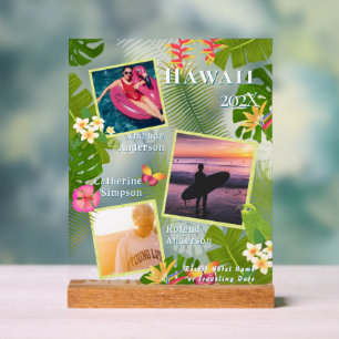 Tropical Paradise Travel Memory Photo Sea Acrylic Sign