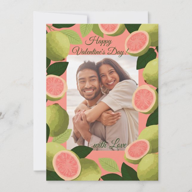 Tropical Paradise Valentine's Day Card (Front)
