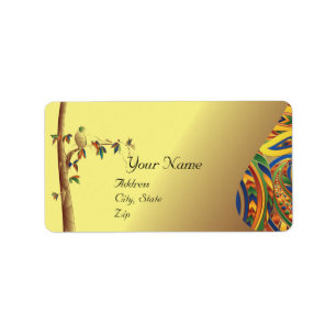 Tropical Paradise Wedding  Avery Label