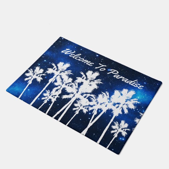 Tropical Paradise Welcome Mats (Angled)