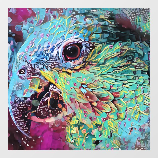 Tropical Parrot Abstract Design (Sheet)