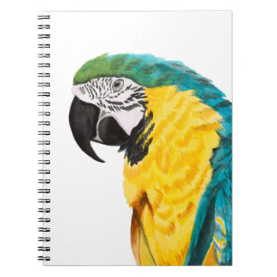 Tropical Parrot Bird Notebook