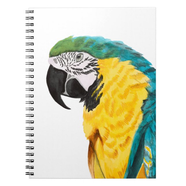 Tropical Parrot Bird Notebook (Front)