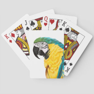 Tropical Parrot Bird Playing Cards