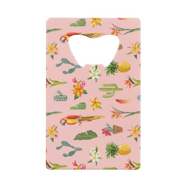 Tropical Parrot, Cactus Vintage Pattern. (Front)