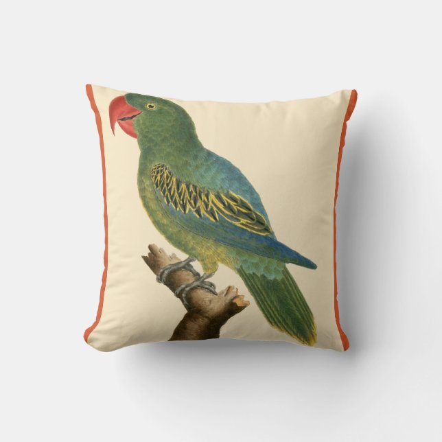 Tropical Parrot Cushion (Front)