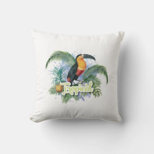 Tropical Parrot Theme Cushion