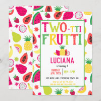 Tropical Parrot Tutti Frutti Fruit Birthday Party