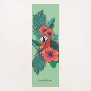 Tropical Parrot Yoga Mat