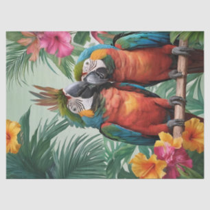 Tropical Parrots Tissue Paper