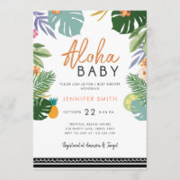 Tropical Party Luau Aloha Cuban Baby Shower