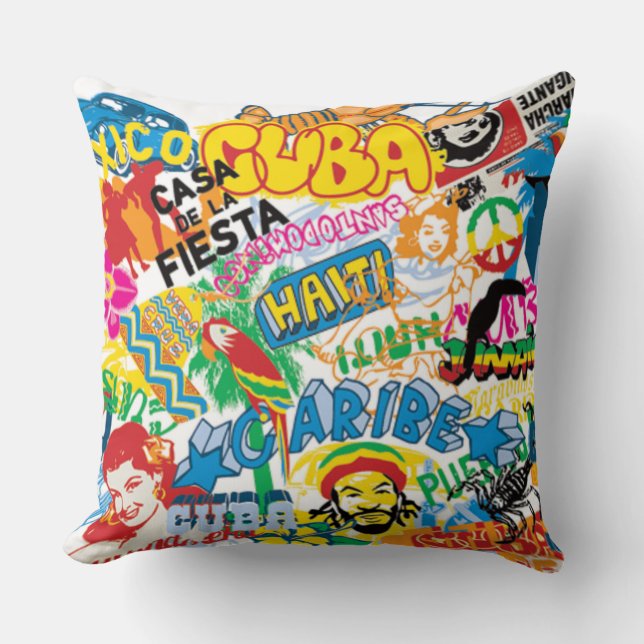 Tropical Party Pillow (Front)