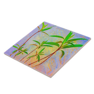 Tropical Pastel Ceramic Tile
