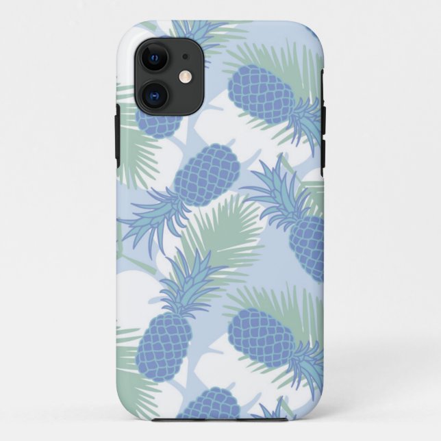 Tropical Pastel Pineapple Pattern Case-Mate iPhone Case (Back)