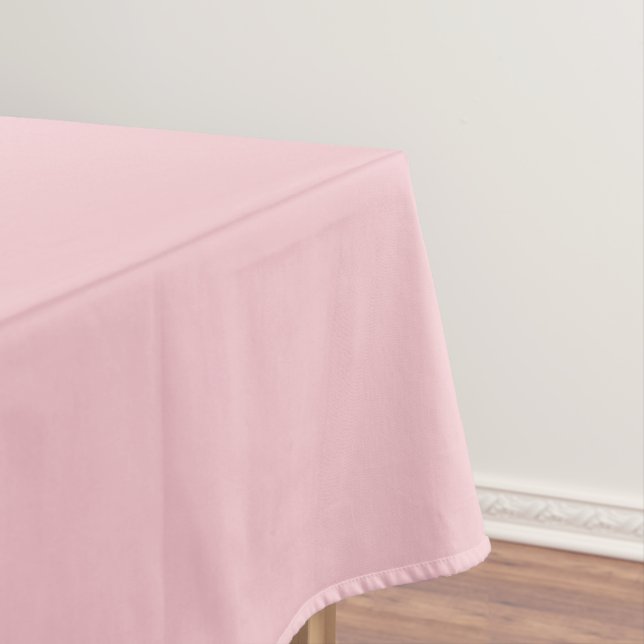 Tropical Pastel Pink Tablecloth (In Situ)