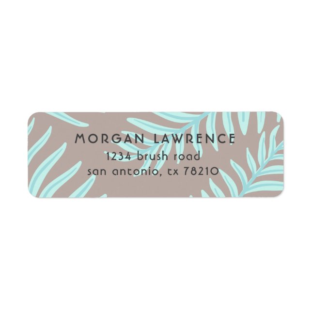 Tropical Pastel | Return Address Label (Front)