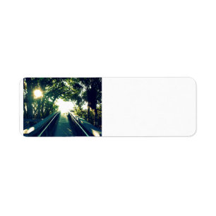 Tropical Path Return Address Label