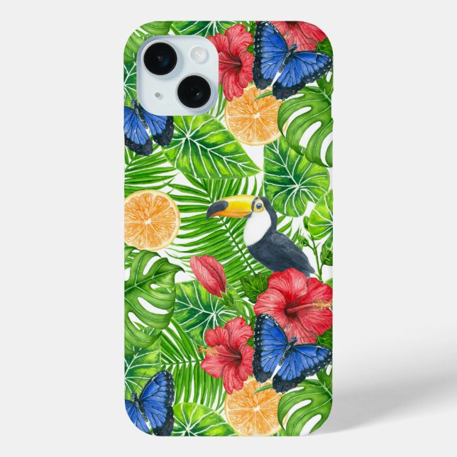 Tropical pattern Case-Mate iPhone case (Back)