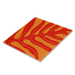 tropical pattern ceramic tile