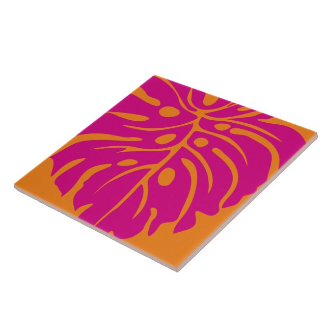 tropical pattern ceramic tile (Side)