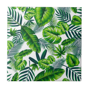 Tropical Pattern Ceramic Tile