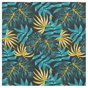 Tropical pattern cotton fabric