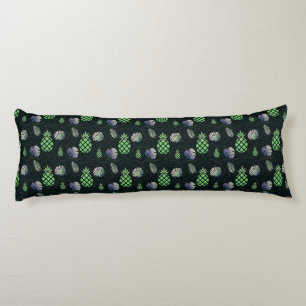 Tropical pattern dark body cushion