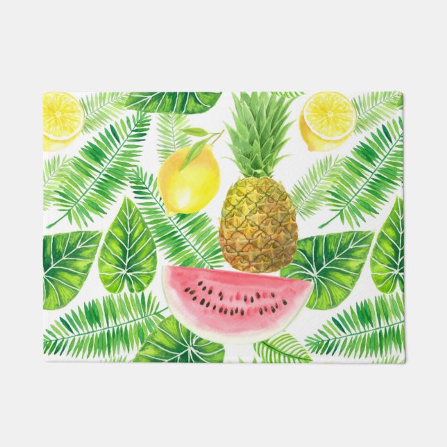 Tropical pattern doormat (Front)