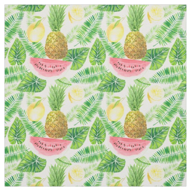 Tropical pattern fabric (Swatch)