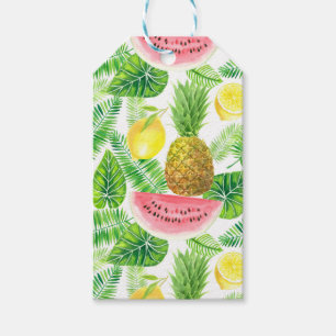 Tropical pattern gift tags