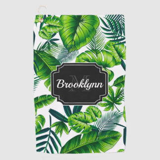 Tropical Pattern Golf Towel