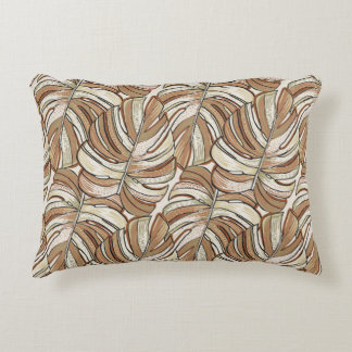 Tropical pattern. Graphic design with amazing mons Decorative Cushion