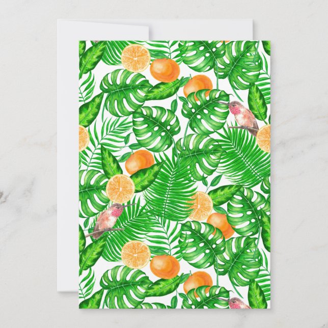 Tropical pattern, hummingbirds II (Front)