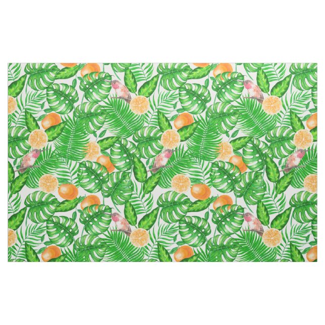 Tropical pattern, hummingbirds II Fabric (Fat Quarter)
