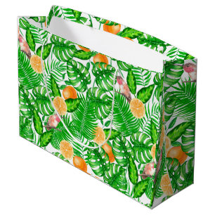 Tropical pattern, hummingbirds II Large Gift Bag