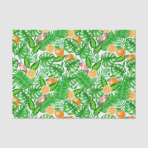 Tropical pattern, hummingbirds II Tissue Paper
