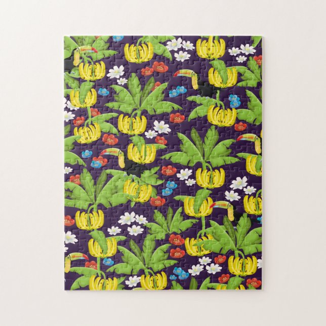 Tropical pattern jigsaw puzzle (Vertical)