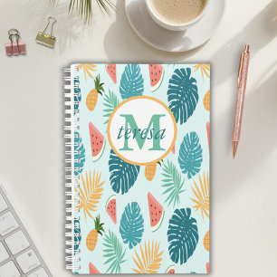 Tropical Pattern Monogrammed Calendar and Planner