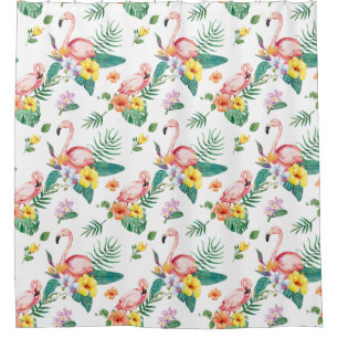Tropical Pattern Shower Curtain