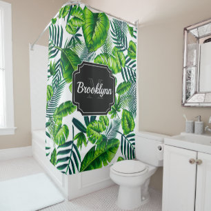 Tropical Pattern Shower Curtain
