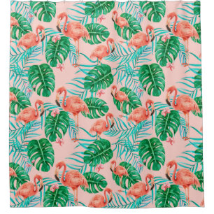Tropical Pattern Shower Curtain
