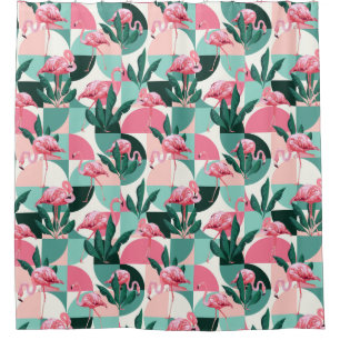 Tropical Pattern Shower Curtain