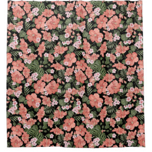 Tropical Pattern Shower Curtain