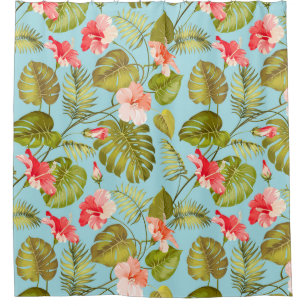 Tropical Pattern Shower Curtain